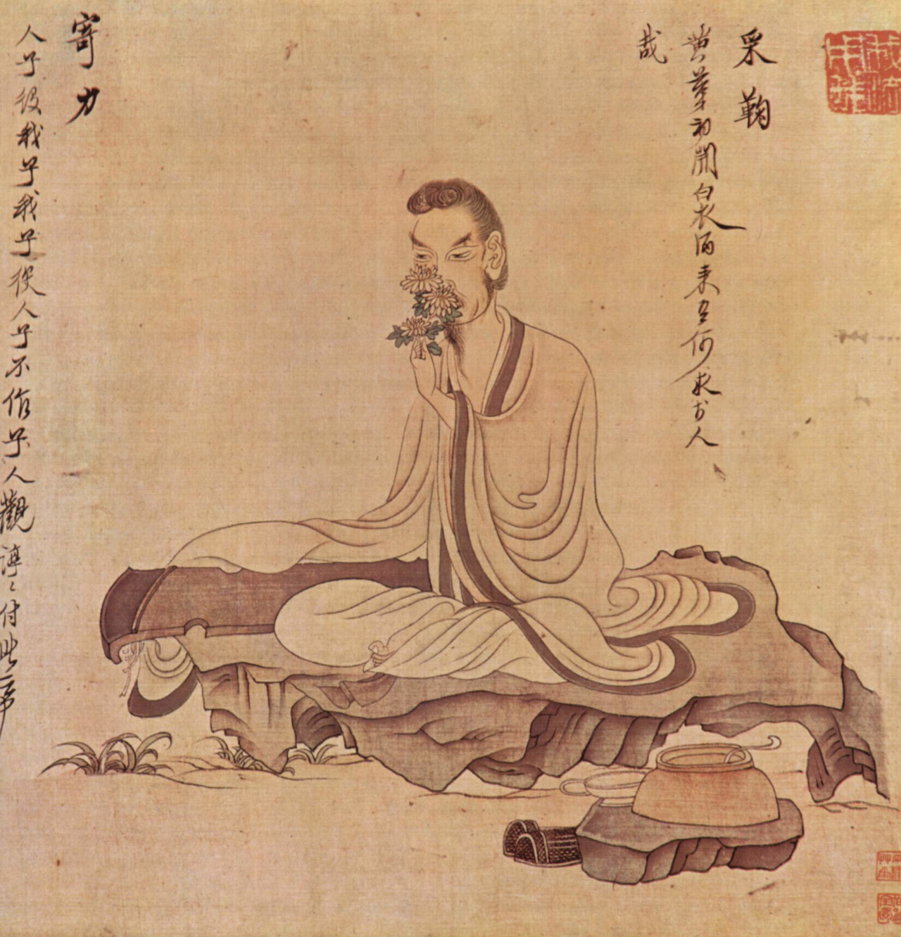 Painting of Tao Yuanming by Chen Hongshou