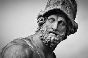 ancient sculpture of Menelaus