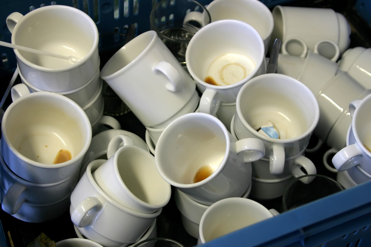 dirty cups