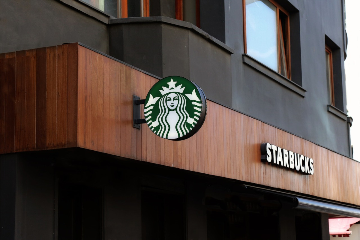 starbucks coffee shop on a city street