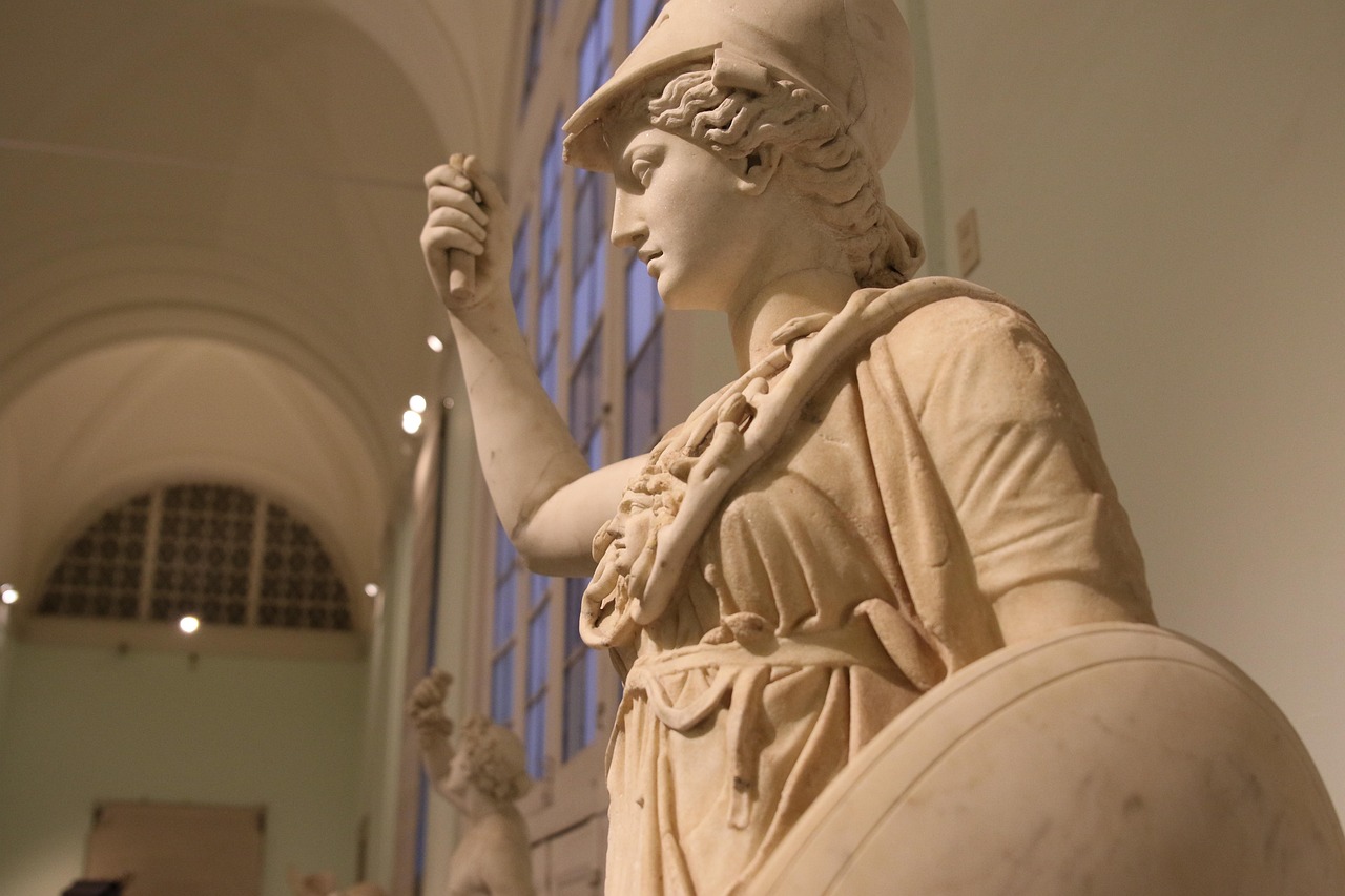 statue of the greek goddess athena