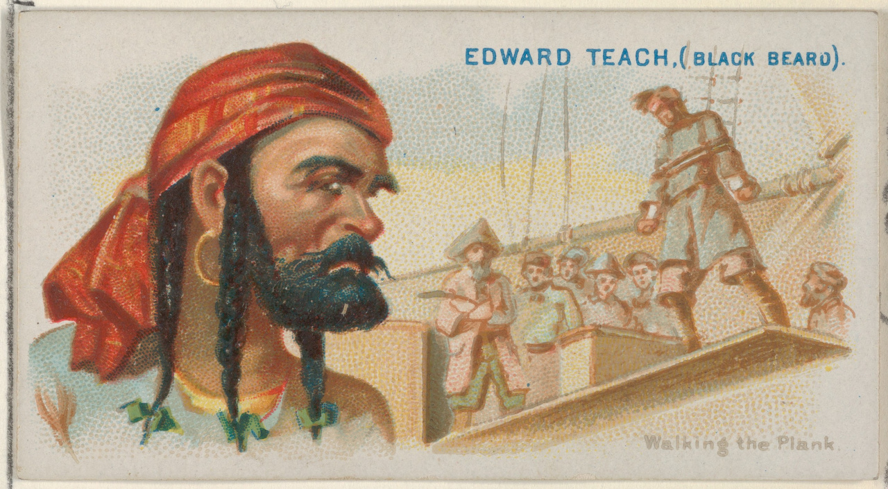 Edward Teach (Black Beard), Walking the Plank, from the Pirates of the Spanish Main series