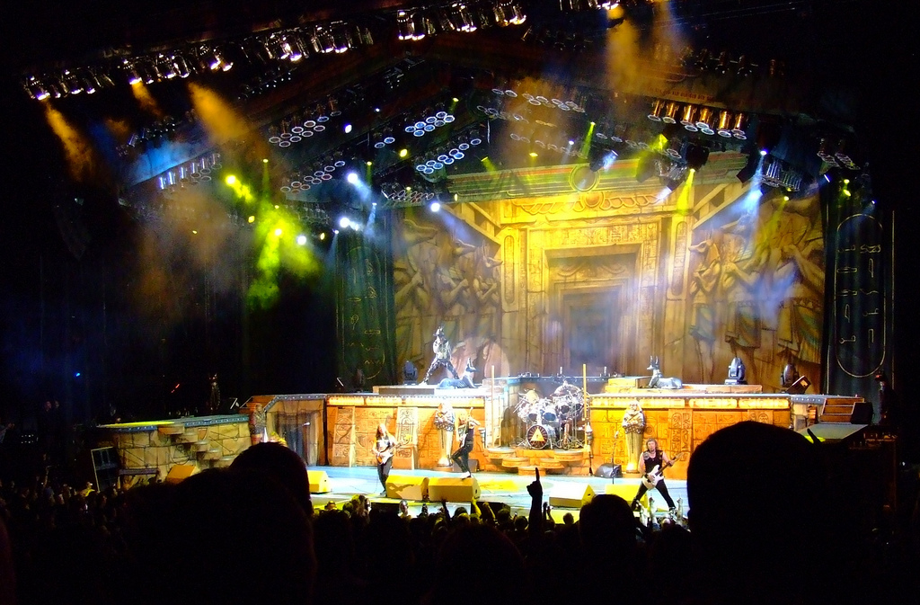 iron maiden on the somewhere back in time tour in 2008