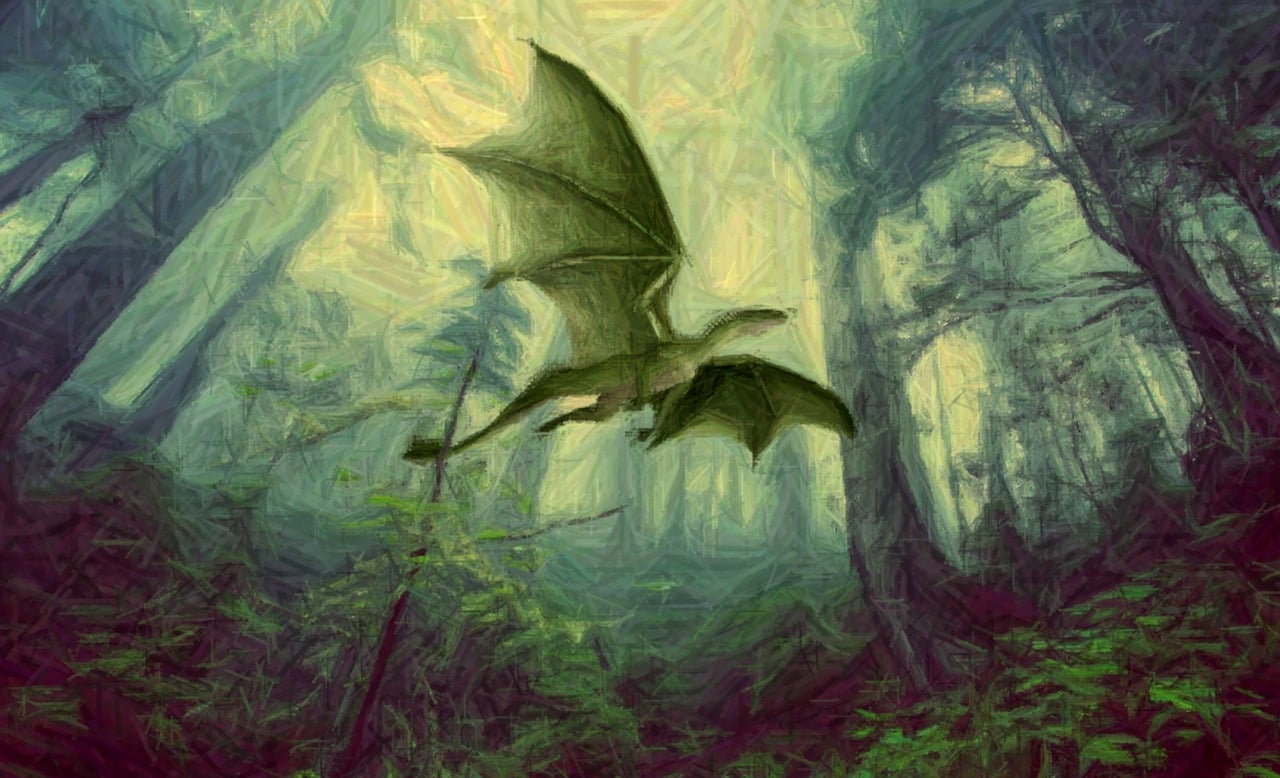 painting of a dragon