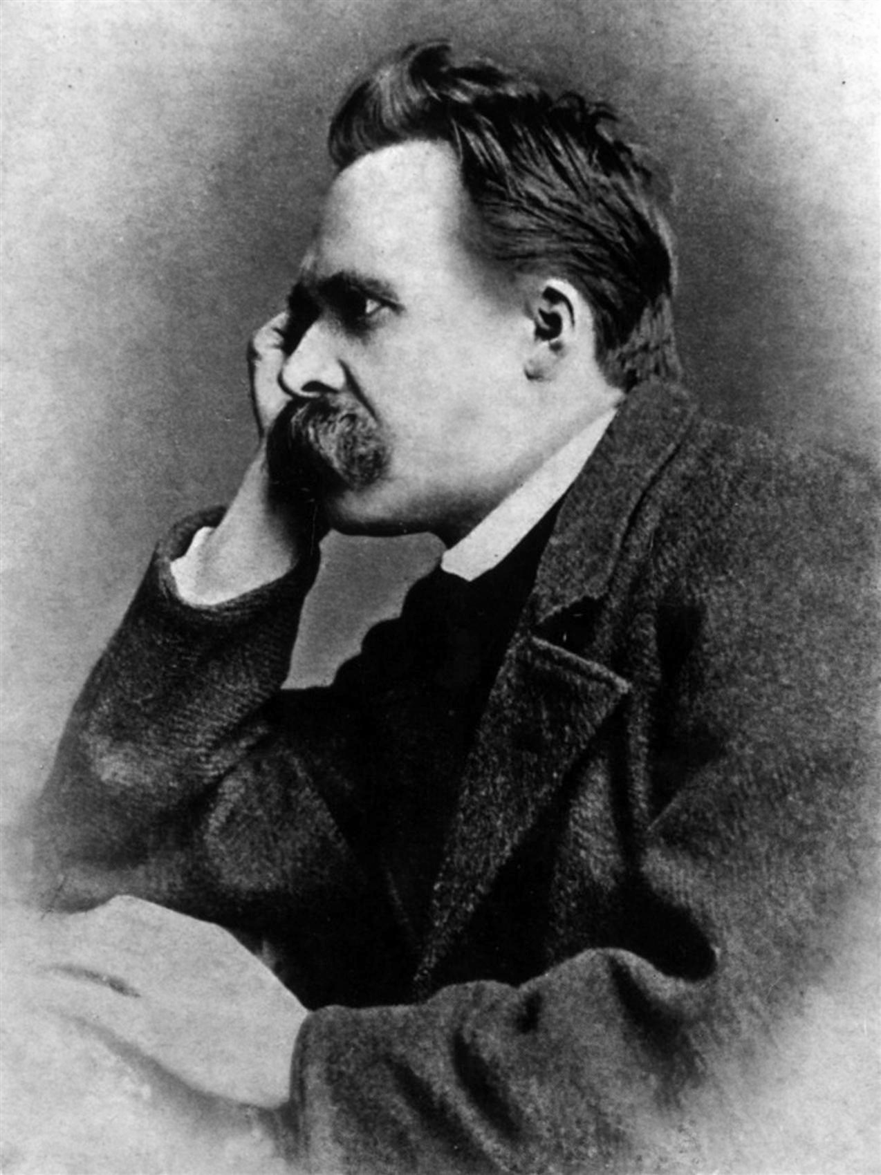 Photo of Friedrich Nietzsche, 1882, taken by photographer Gustav Adolf Schultze