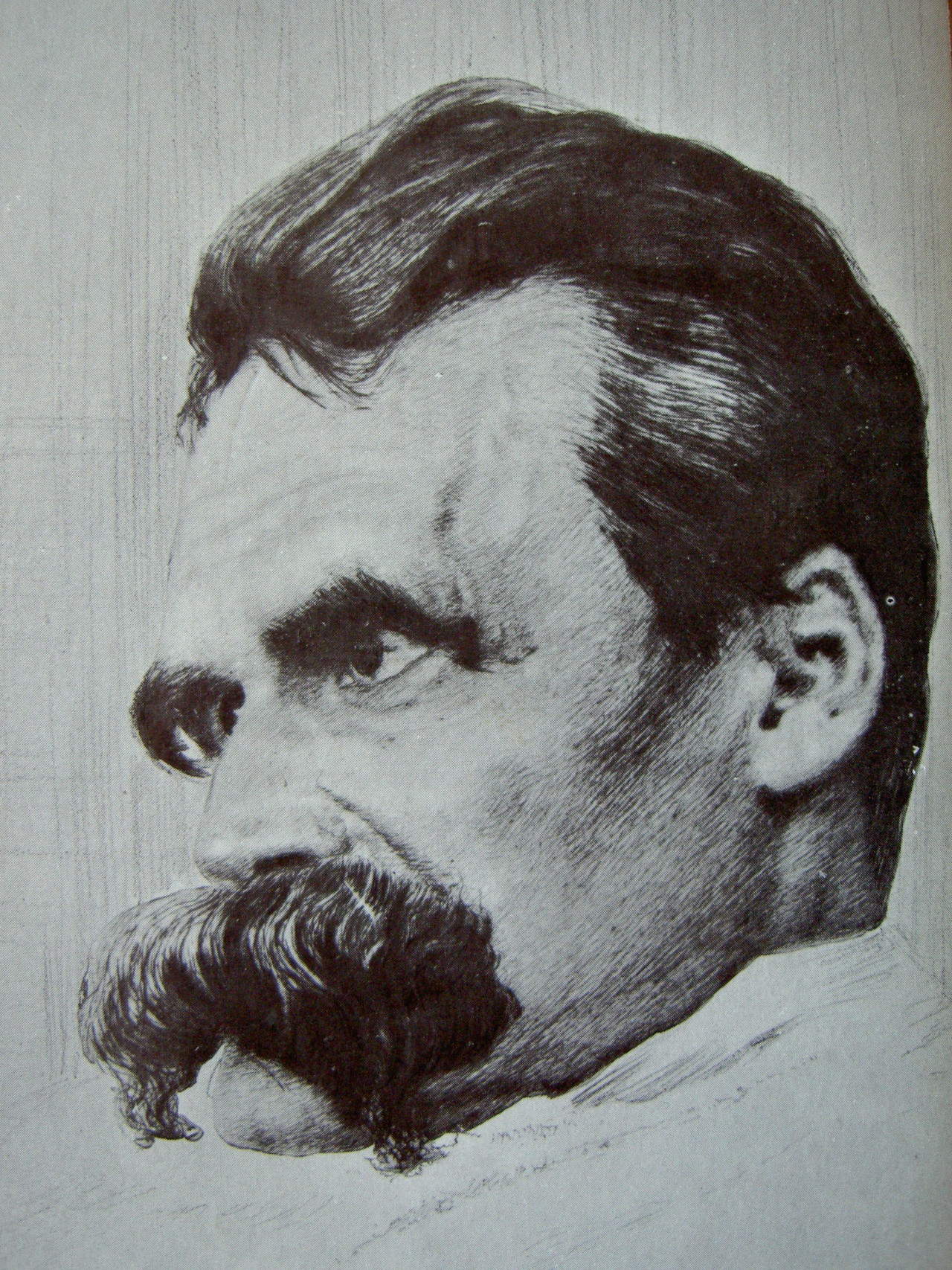 Portrait of Friedrich Nietzsche by Hans Olde