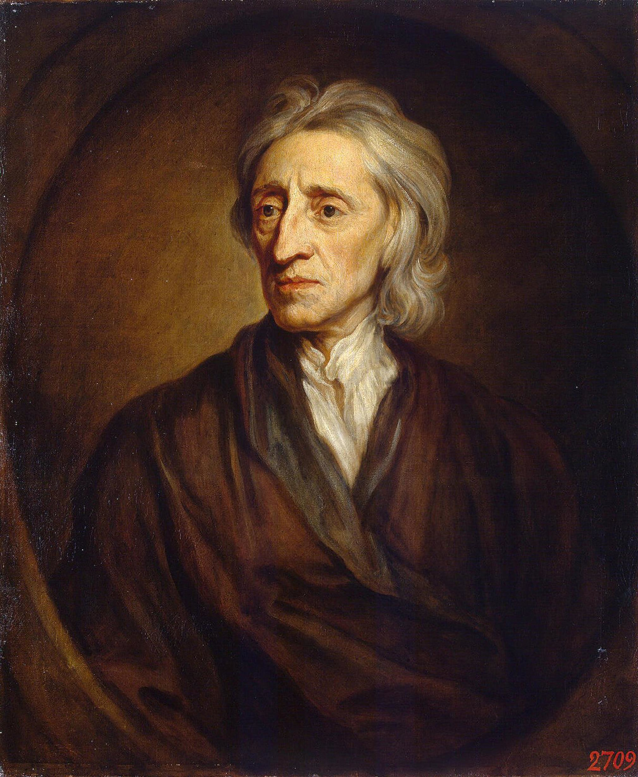 Portrait of John Locke by Godfrey Kneller
