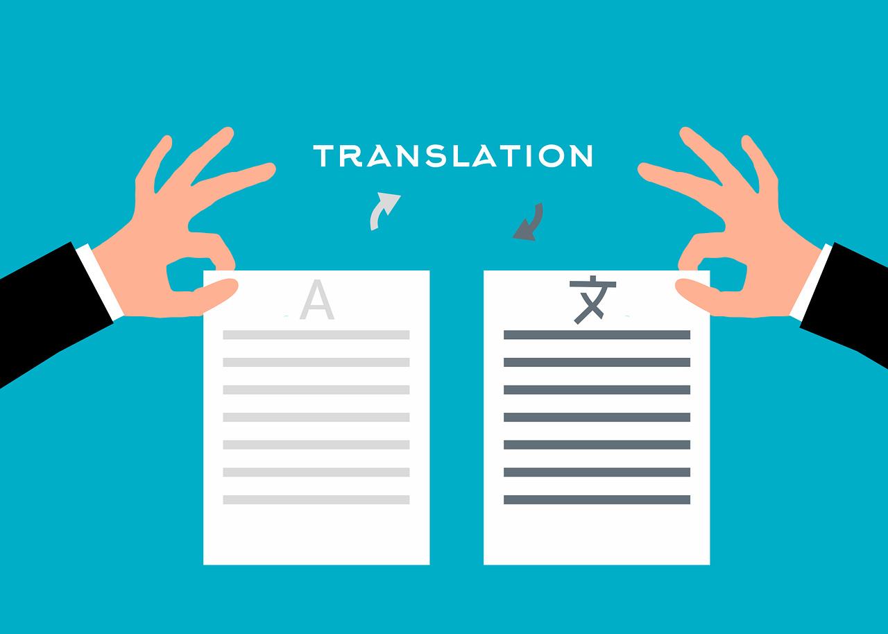 document translation vector image